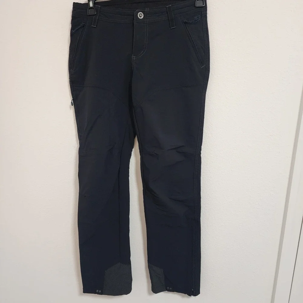 Kuhl Womens Pants‎ Black Zip Pockets Hiking Outdoor Size 8